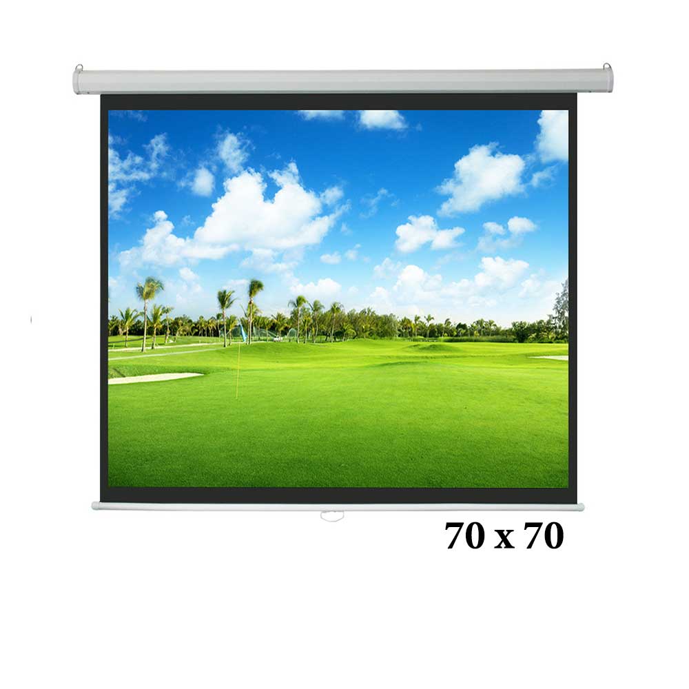 Wall Mounted Projector Screen Manual 6 Feet (70"x70")