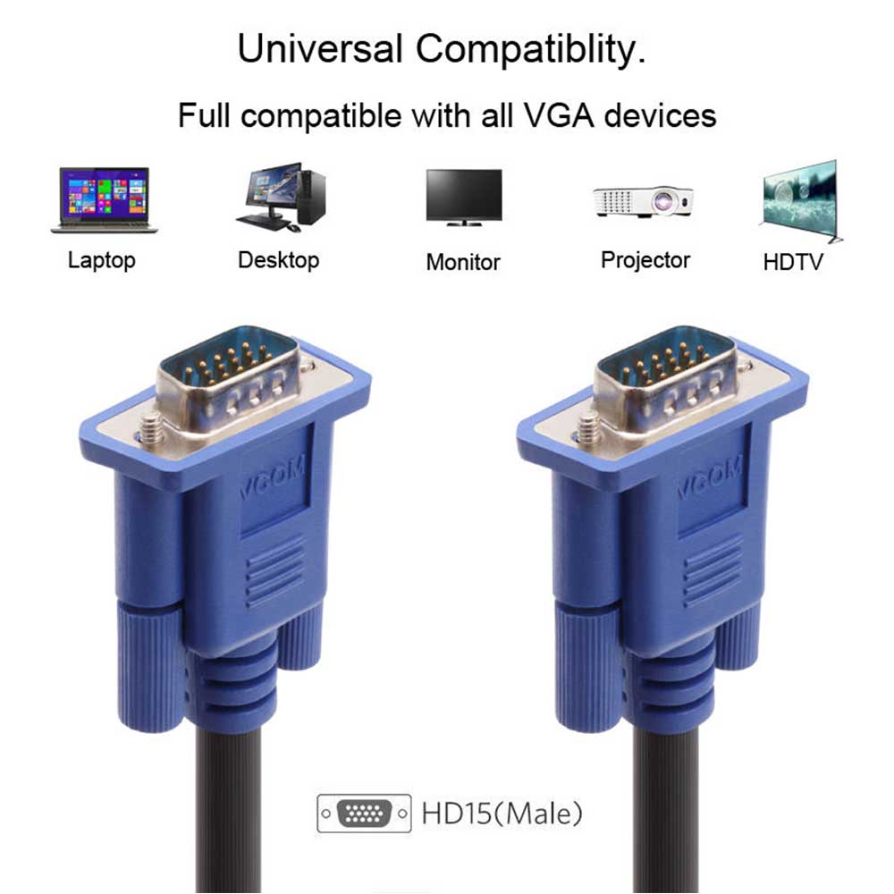 VCOM VGA Cable Compatibility with Monitor
