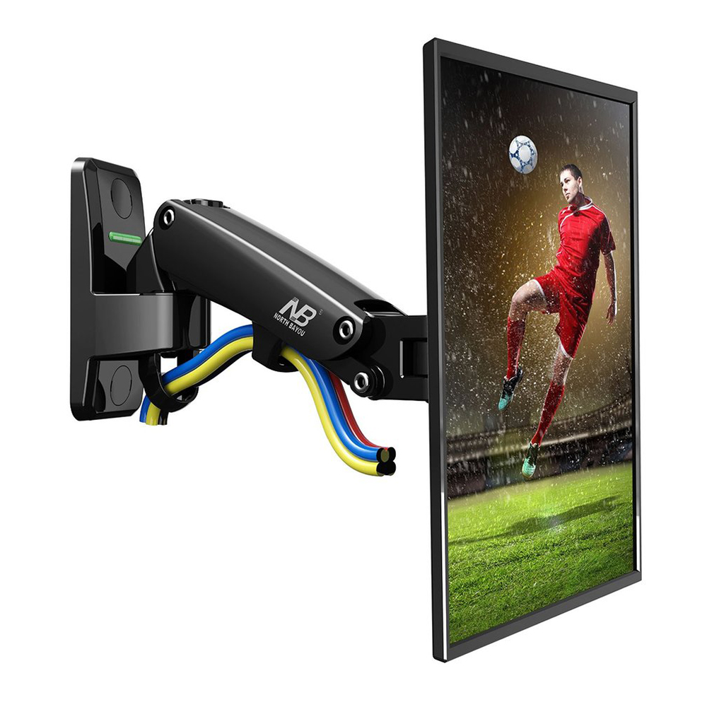 NB F120 Wall Mount Full Motion Range Displayed