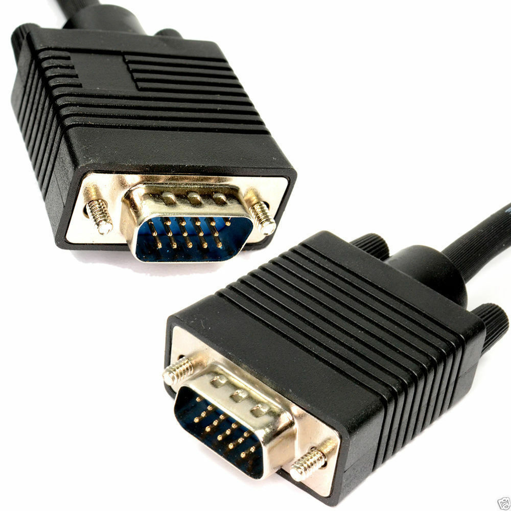 VCOM VGA Cable Connected to a Computer and Monitor