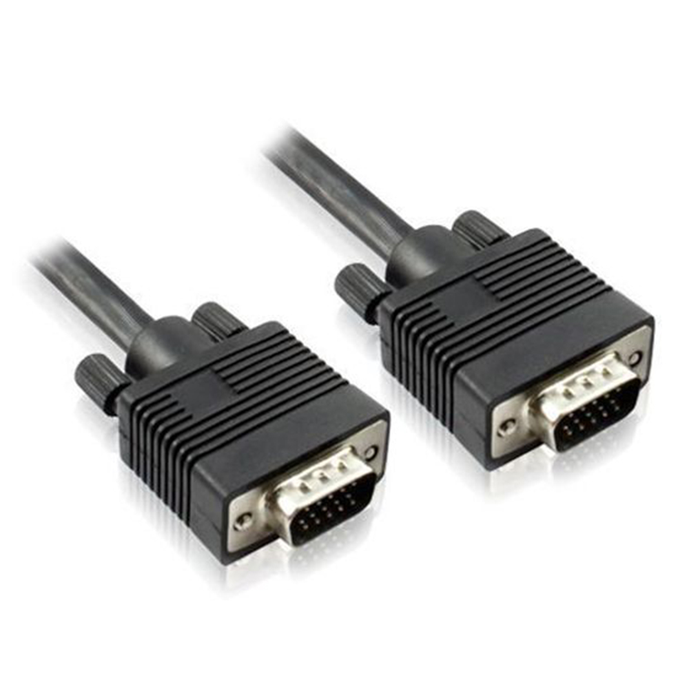 Close-Up of the 15-Pin Male Connector on VCOM VGA Cable