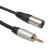 3.5mm Jack to XLR Male 01 Meter Converter Cable