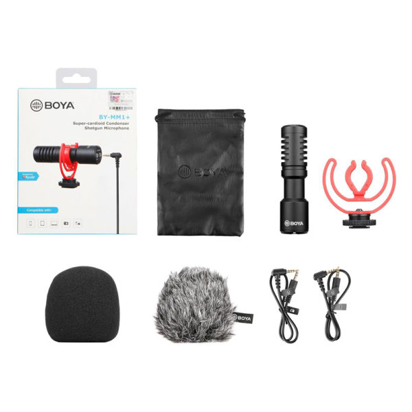 BOYA BY-MM1+ Super-Cardioid Condenser Shotgun Microphone
