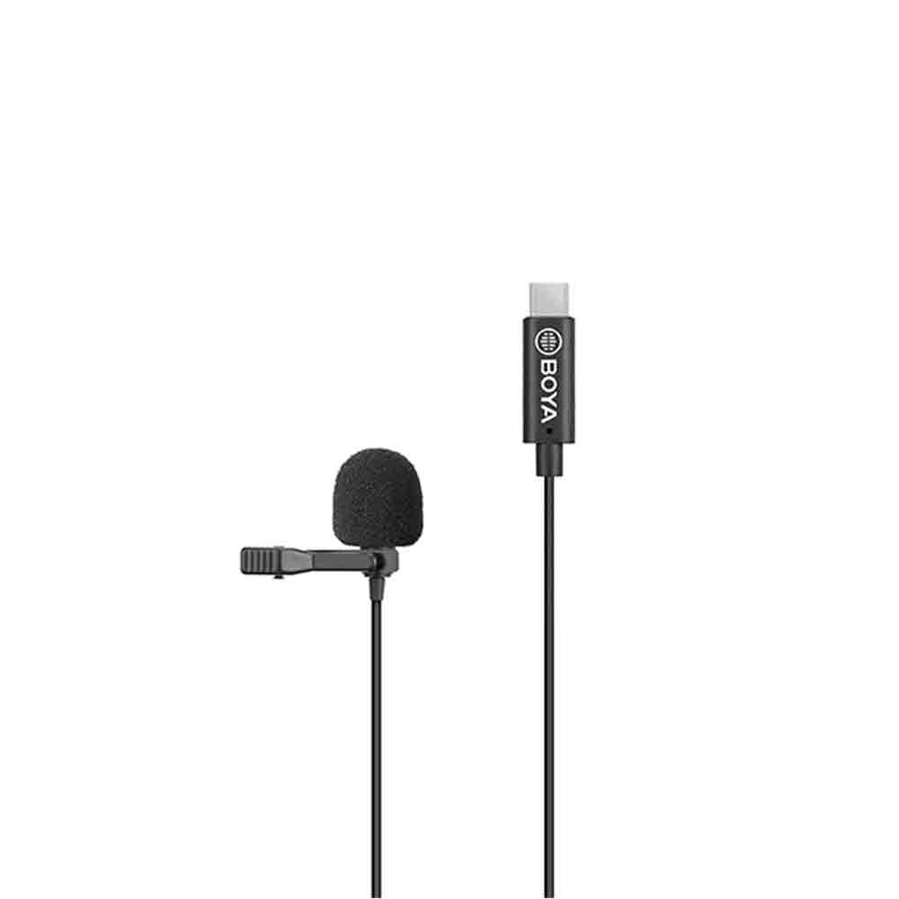 BOYA by-M3 Digital USB Type-C Lavalier Microphone - Front View