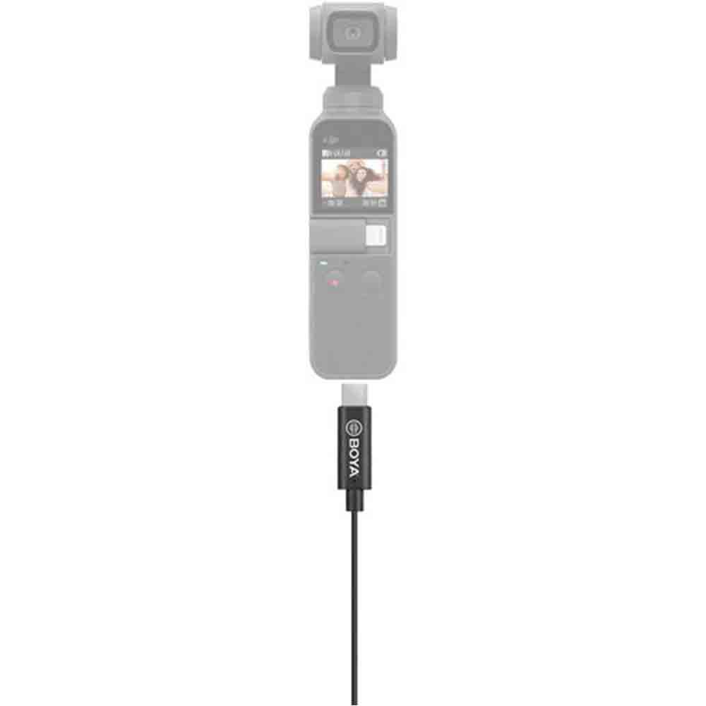 BOYA by-M3 Digital USB Type-C Lavalier Microphone - In Use