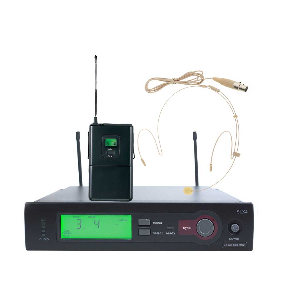 Shure SLX Wireless Headset Microphone System in action