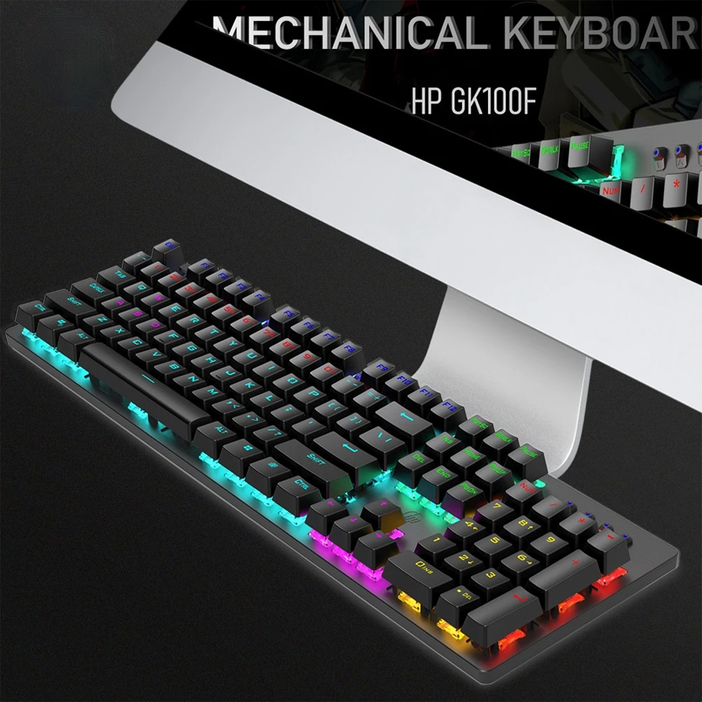 HP GK100F Wired Keyboard Ergonomic Design Features