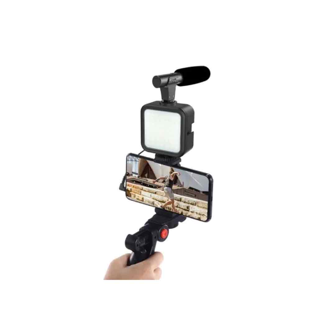 Plokama PK-772 Vlogging Set showcasing high-definition camera and microphone