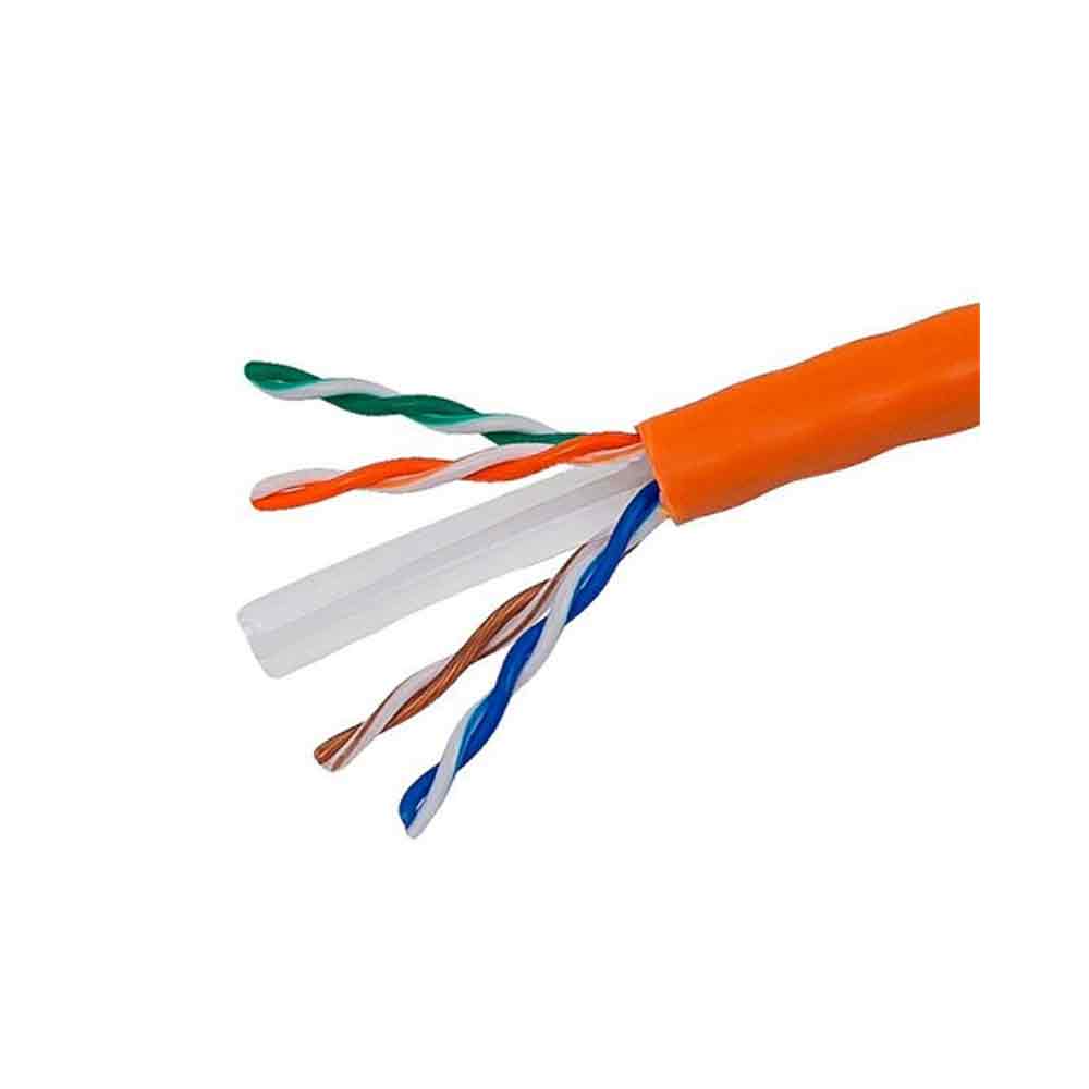 Close-up of Cat 6 Copper Mix Cable Connectors