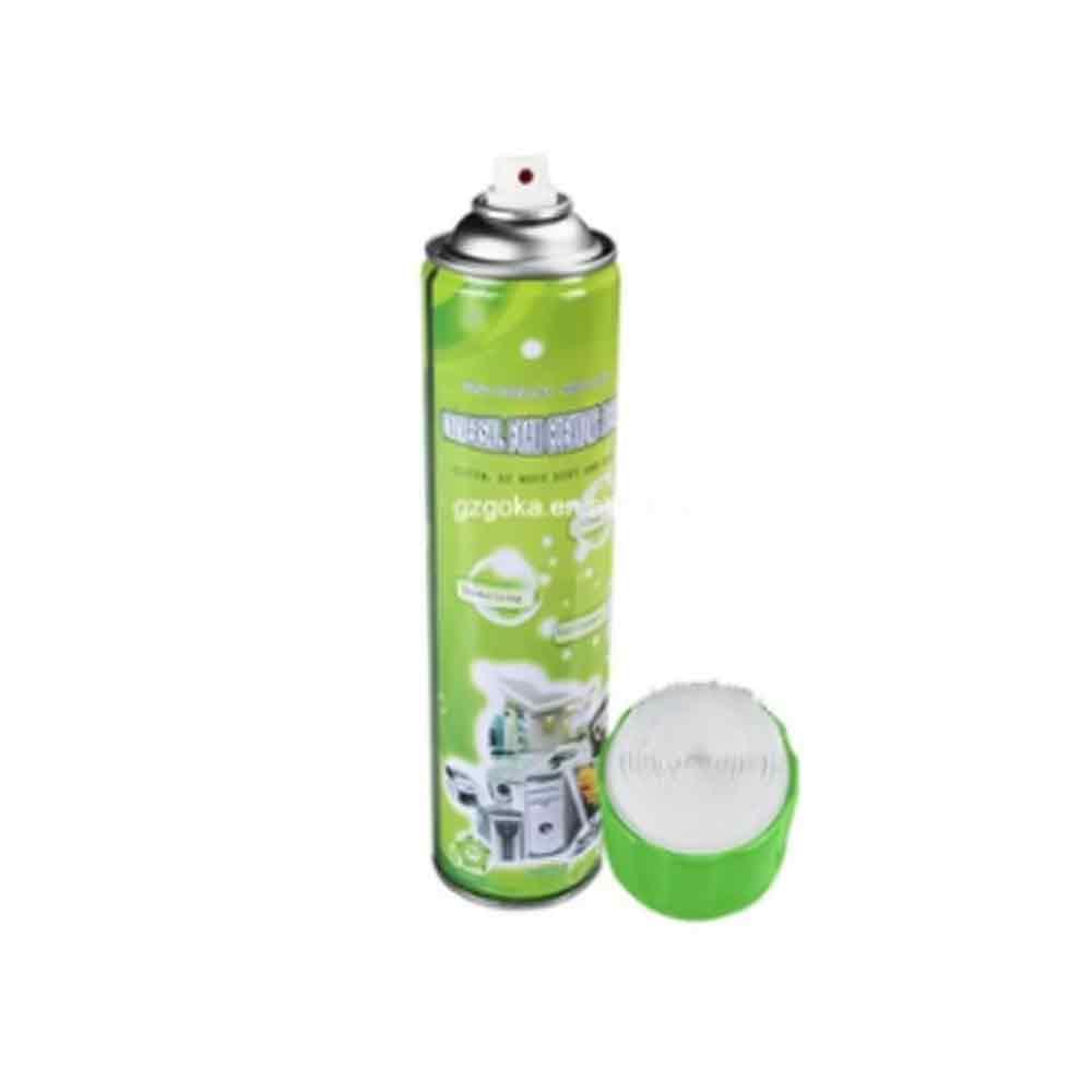 Herios Foam Cleaner 650ml being applied on bathroom tiles