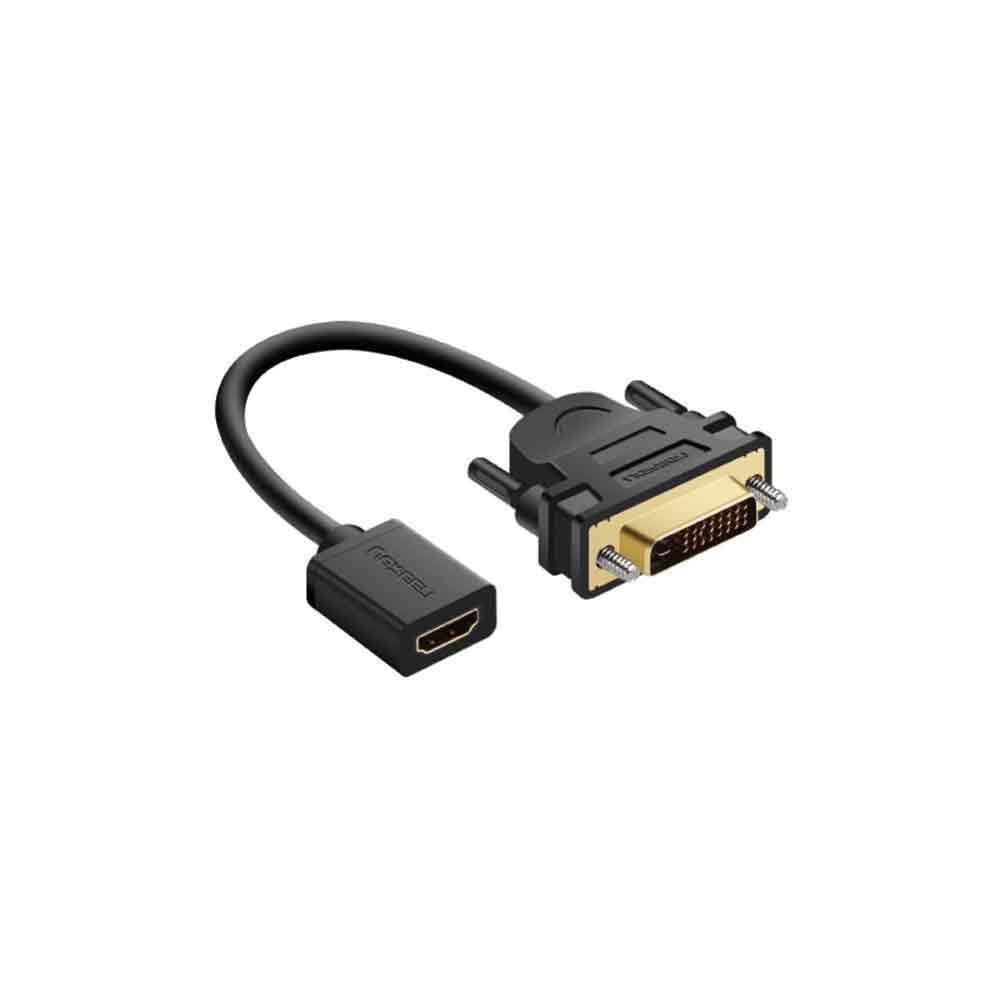 Ugreen 20118 adapter cable connecting DVI to HDMI