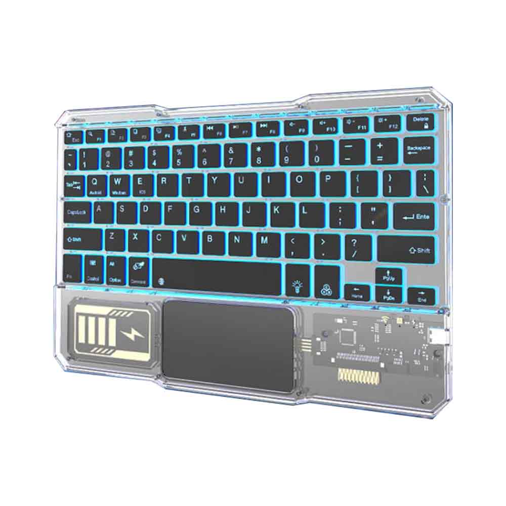 KB-333 RGB Backlit Keyboard Glowing in the Dark