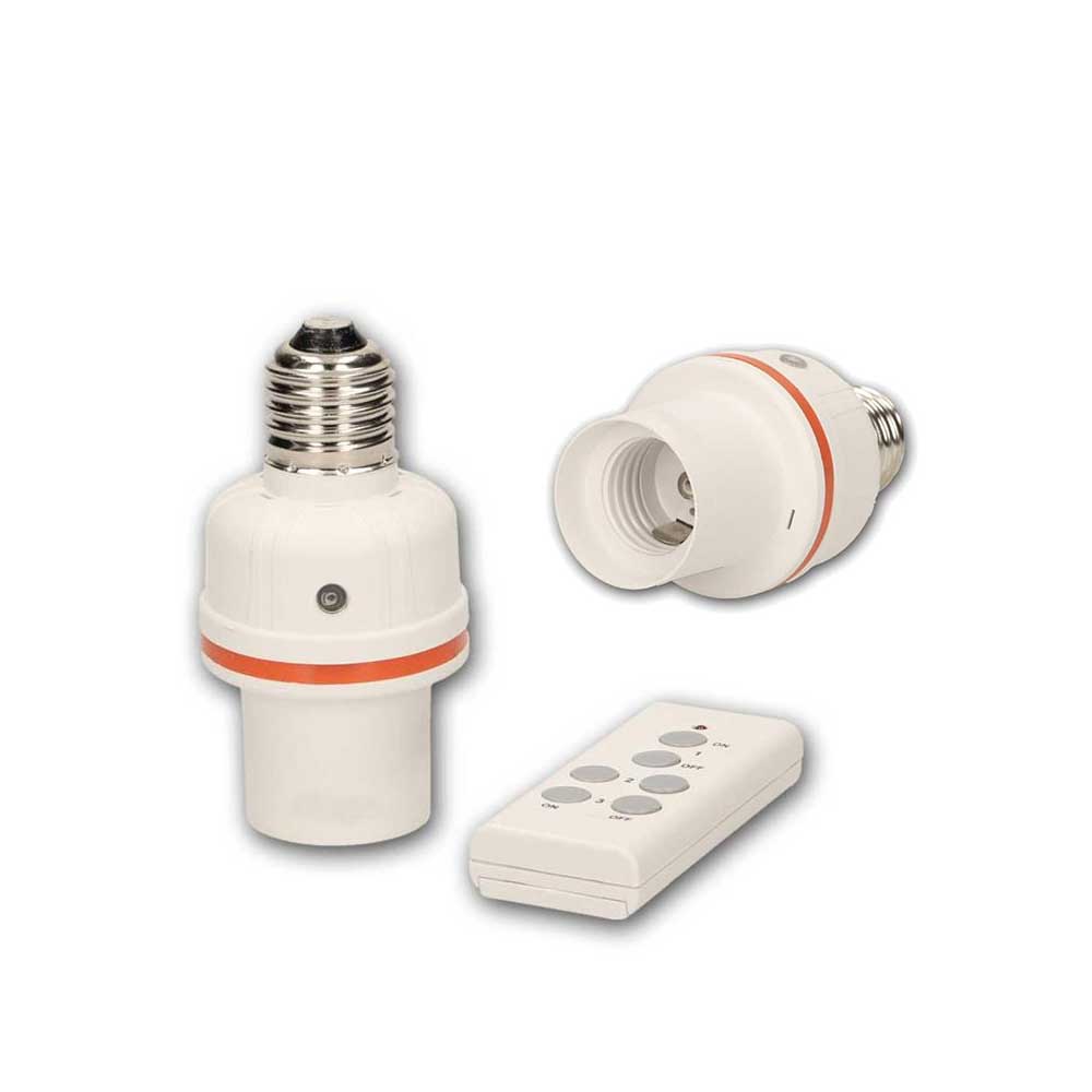 Wireless Remote Control Bulb Holder E27 Screw Type