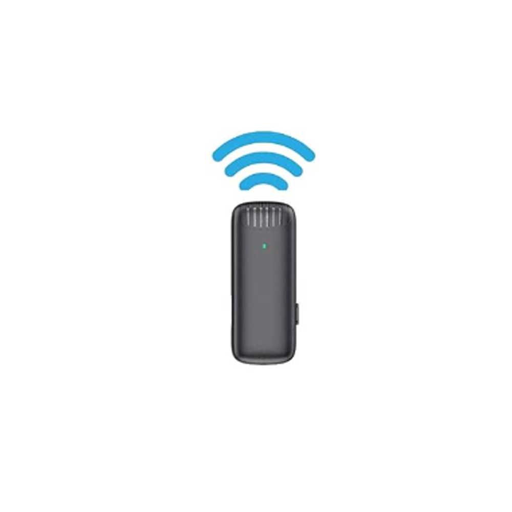 Green Lion 2 in 1 Wireless Microphone with Type-C Connector – Black GN2WMICTYCBK