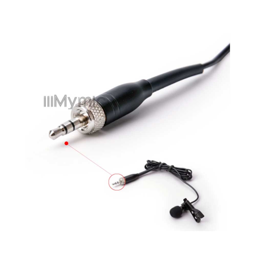 Lavalier Lapel Microphone for Sennheiser BodyPack Transmitter 3.5 mm Lockable