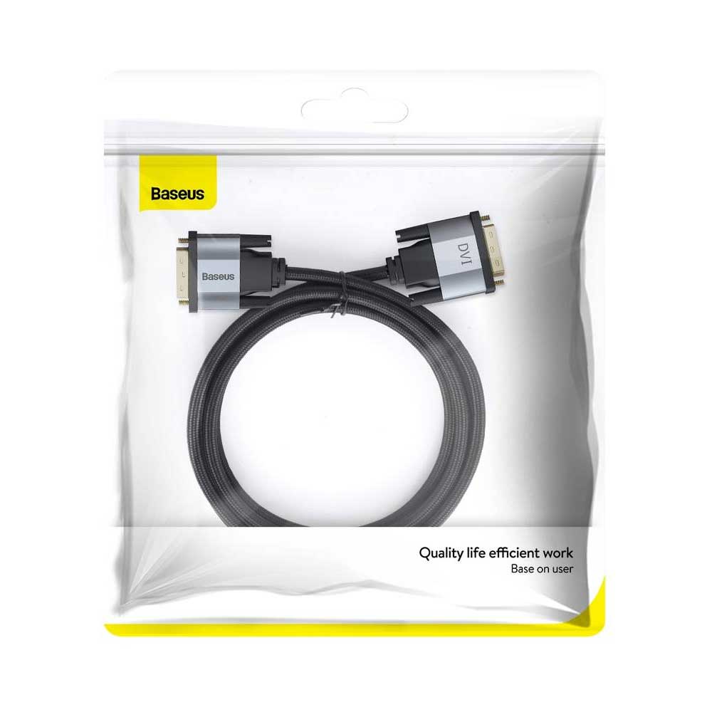 BASEUS DVI Male To DVI Male Bidirectional Adapter Cable CAKSX-R0G (1M)