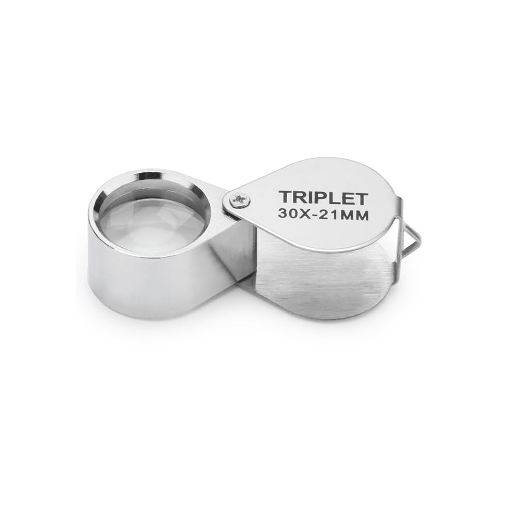 Detailed Clarity 30x Magnifying Loupe in Durable Metal Casing