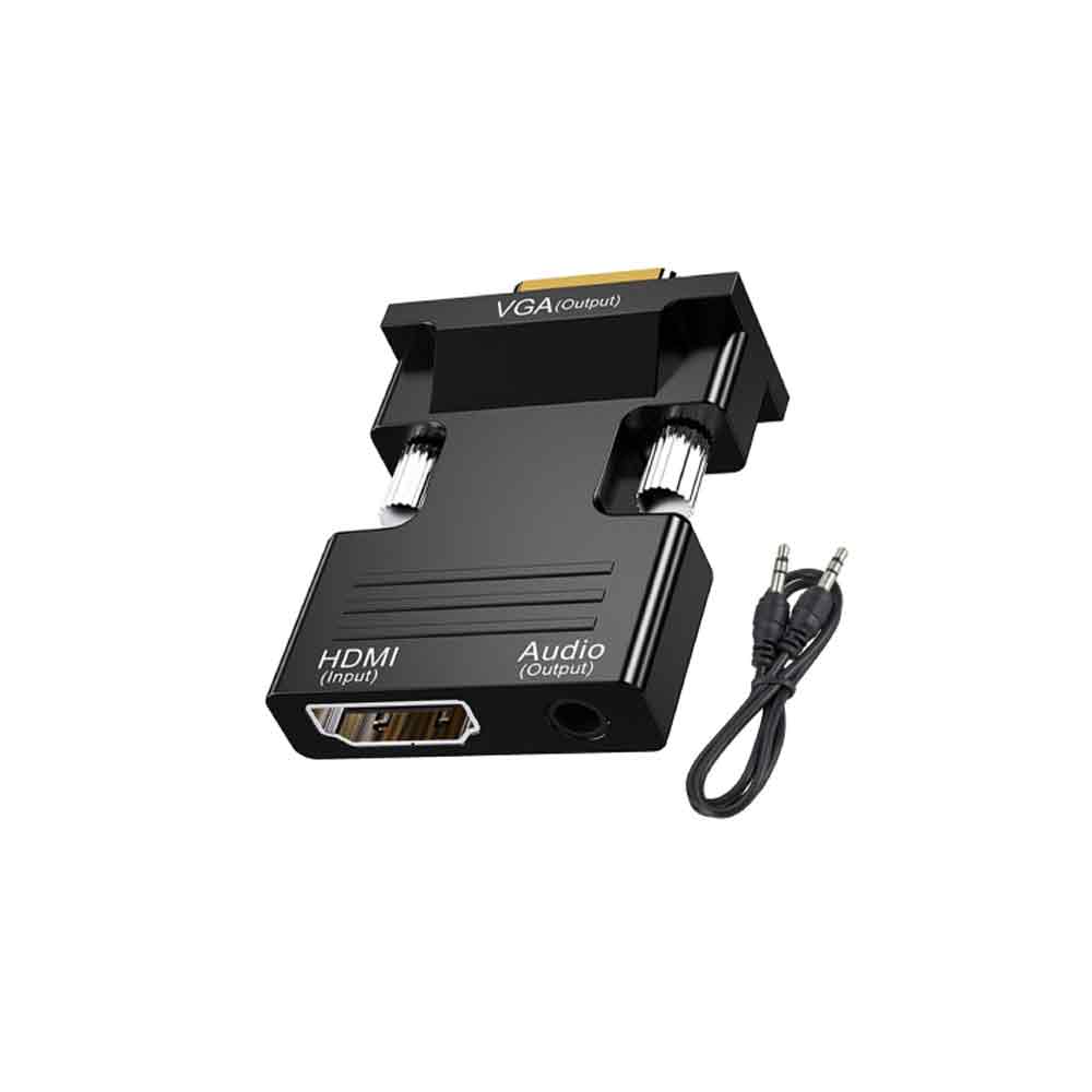 HDMI to VGA and Audio Adapter with Aux Cable