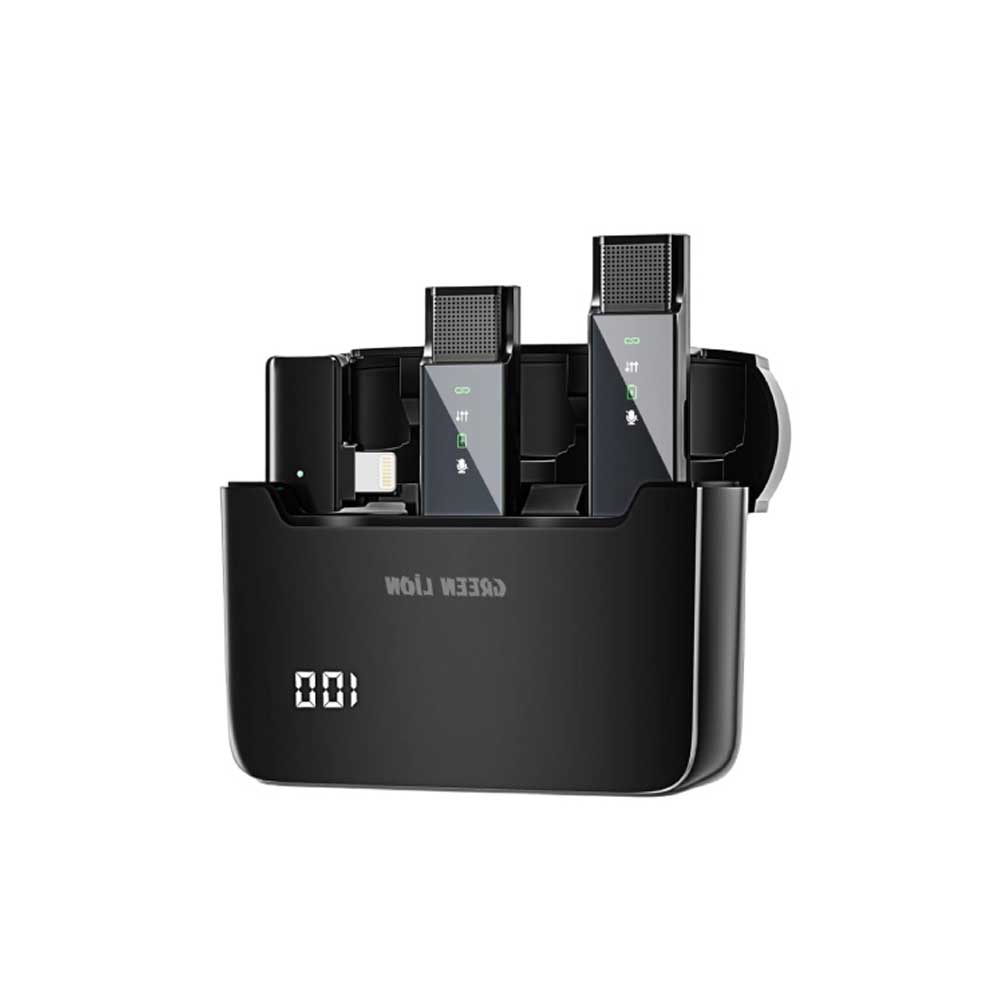 Green Lion 2 in 1 Digital Display Microphone (Lightning Connector)