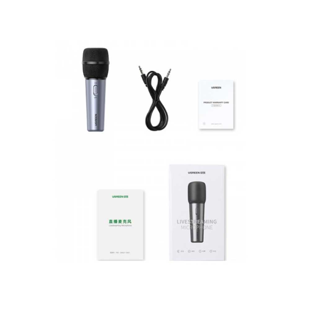 Close-up of UGreen 10931 Microphone's Cardioid Pattern