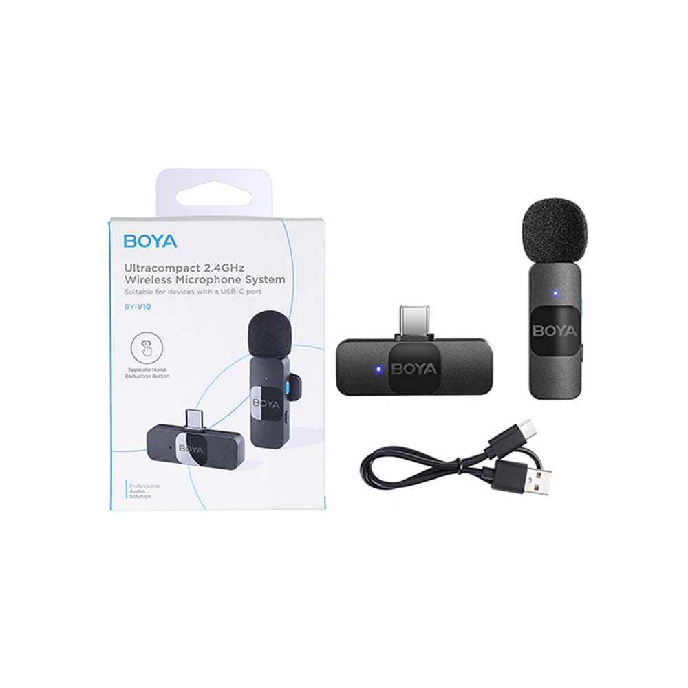 BOYA BY-V10 Wireless Lavalier Microphone for Android