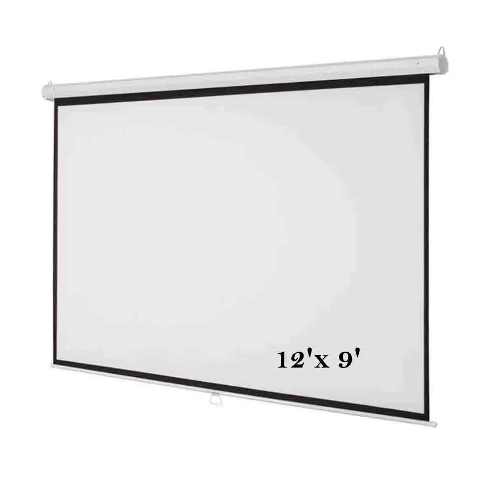 Wall Mounted Projector Screen Manual 4:03 180" (12'X9')