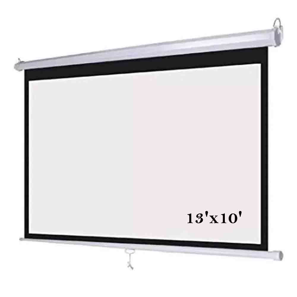 Wall Mounted Projector Screen Manual 4:03 120" 200" (13'X10')