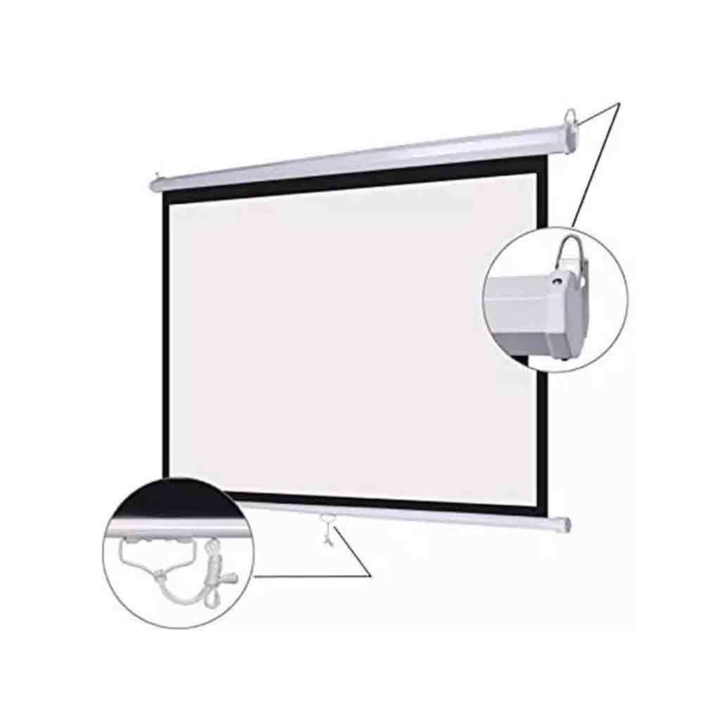Wall Mounted Projector Screen Manual 4:03 120" 200" (13'X10')