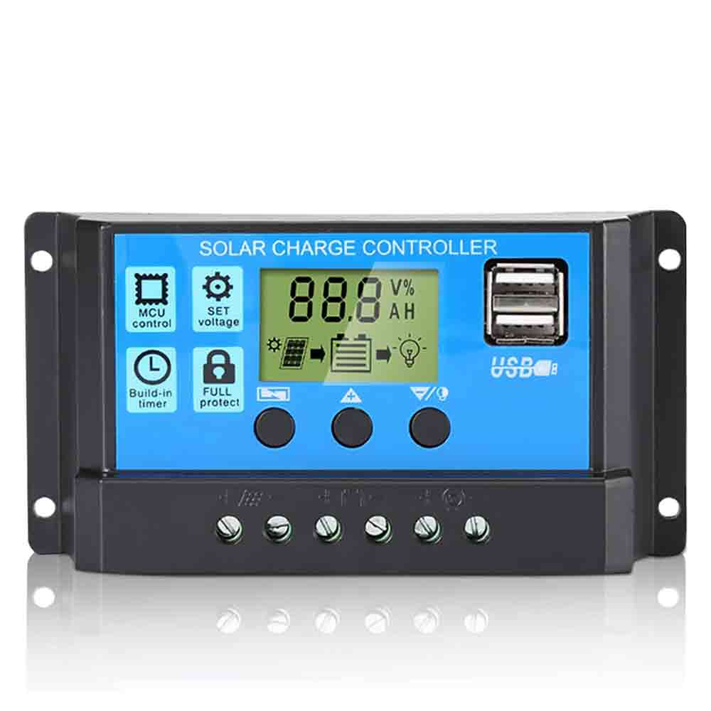Anern 30A Solar Charge Controller 12V/24V